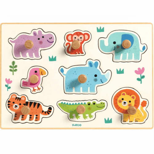 djeco legpuzzel hippo'n'co +12m