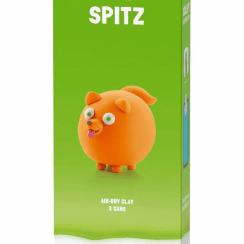 hey clay dog story keeshondje 3 cans