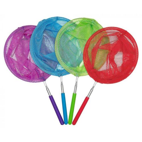 vlindernet met uitschuifbare steel 4 assorti