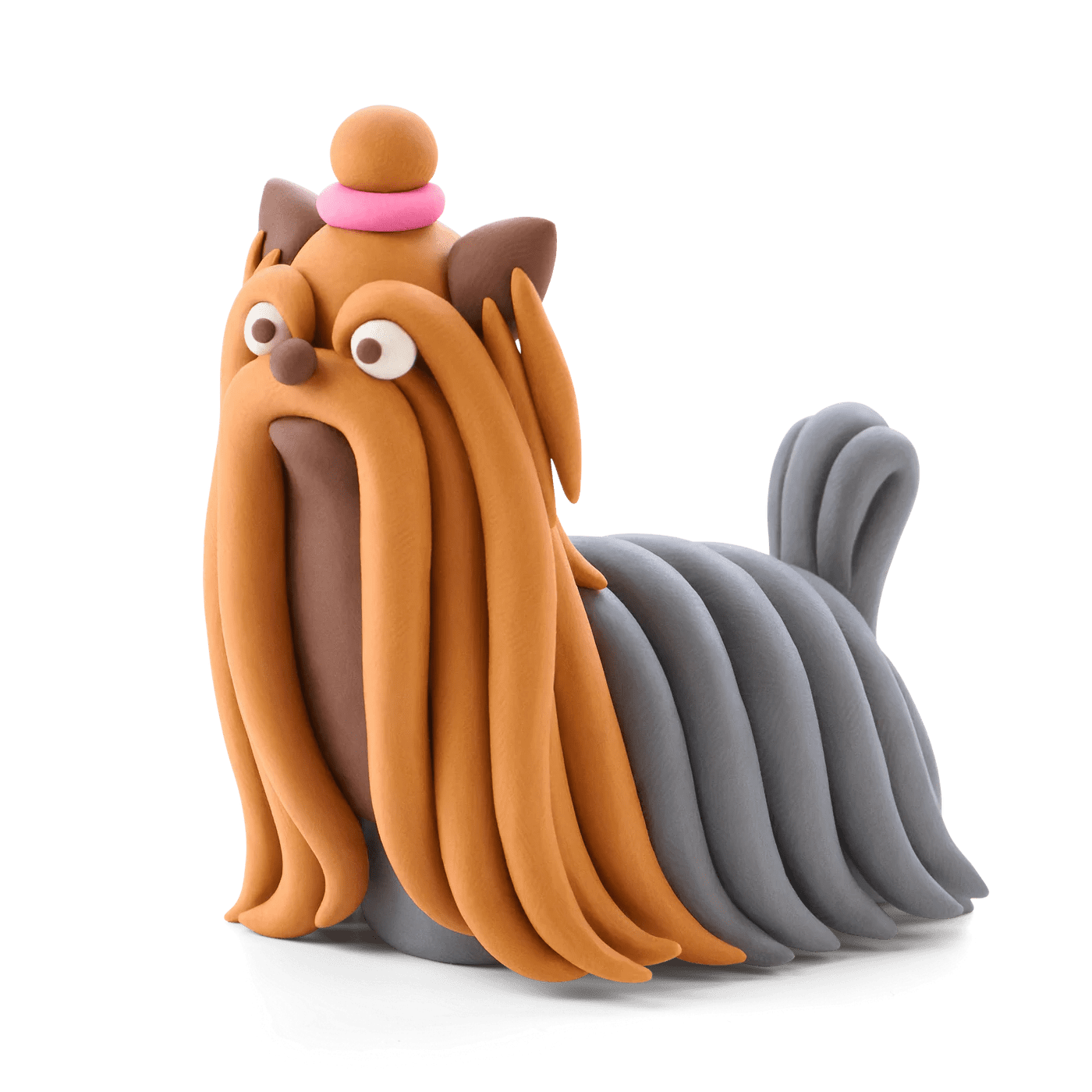 hey clay dog story yorshire terriër 3 cans