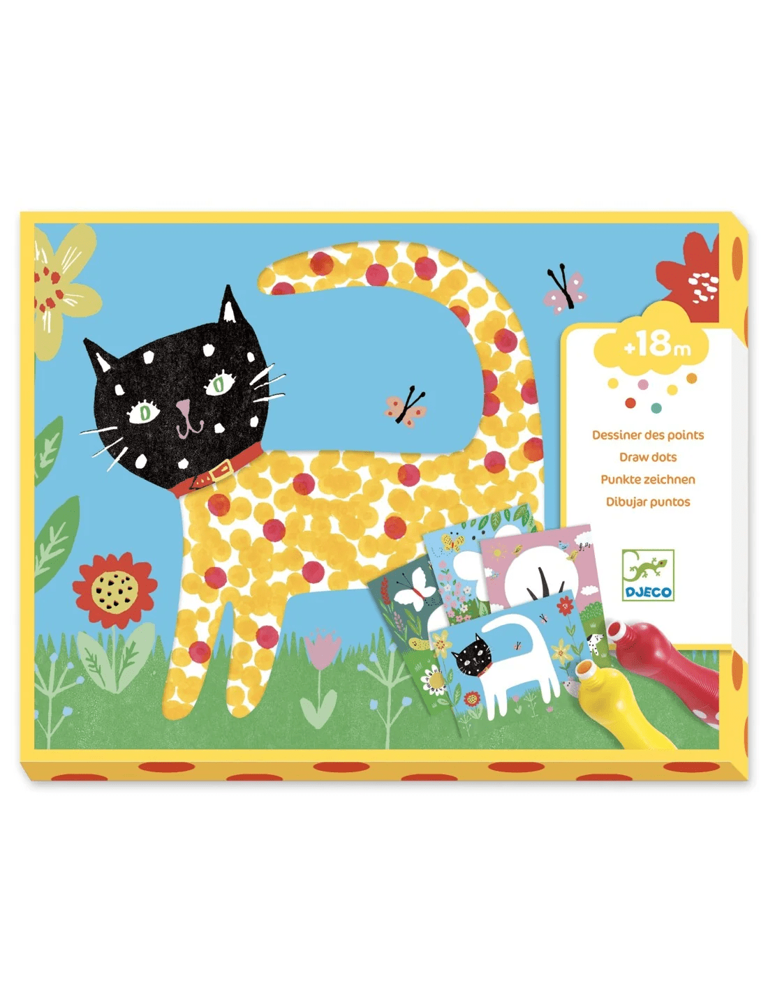 djeco eerste kleurdoos tekenen met stippen +18m