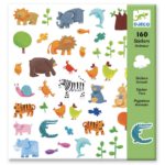 papieren stickers dieren