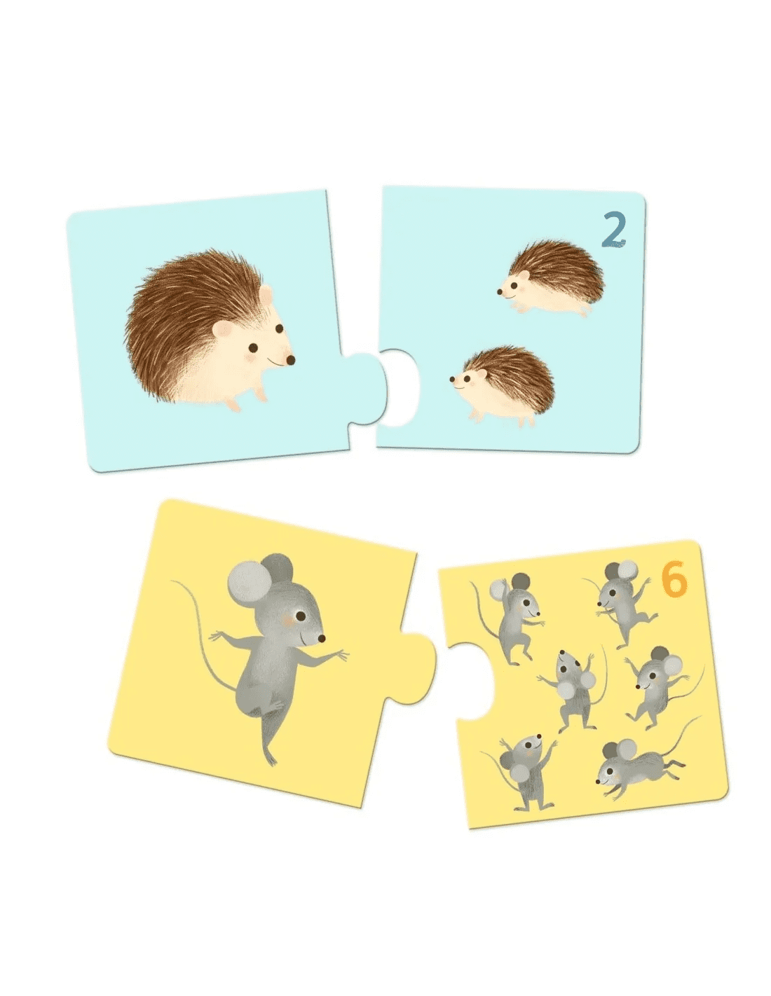djeco duo puzzel babydieren 2+