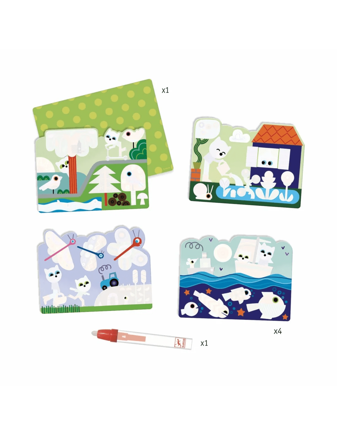 djeco magisch kleuren in de tuin +18m