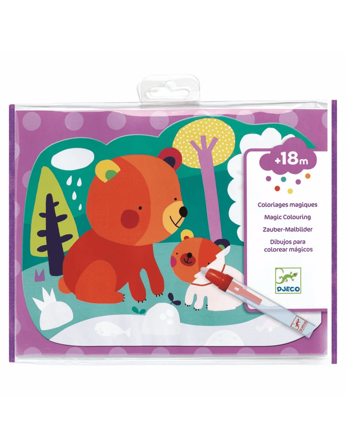 djeco magische kleurplaten in het bos