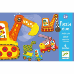 djeco duo puzzle voertuigen 2+
