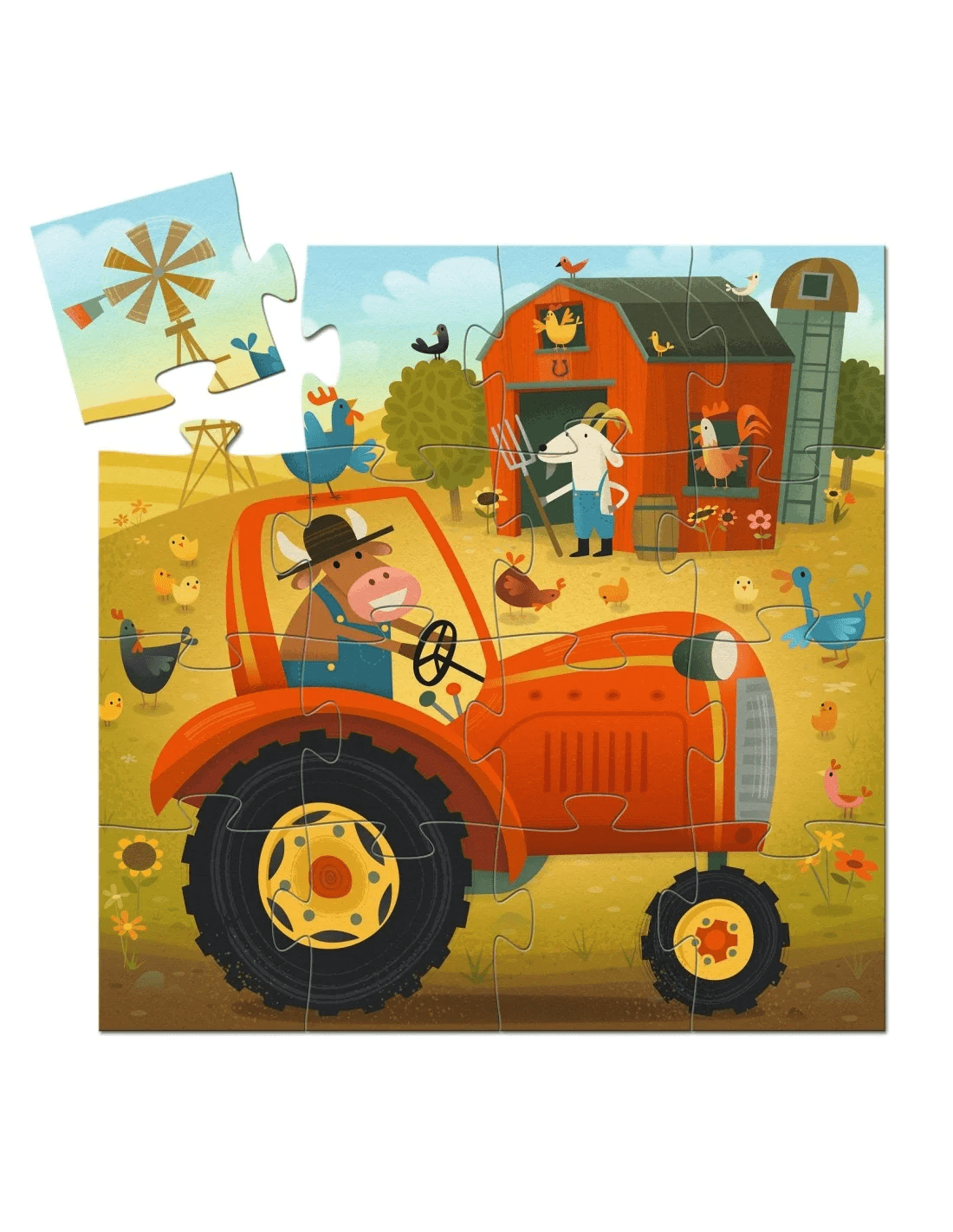 djeco silhouette puzzel trekker