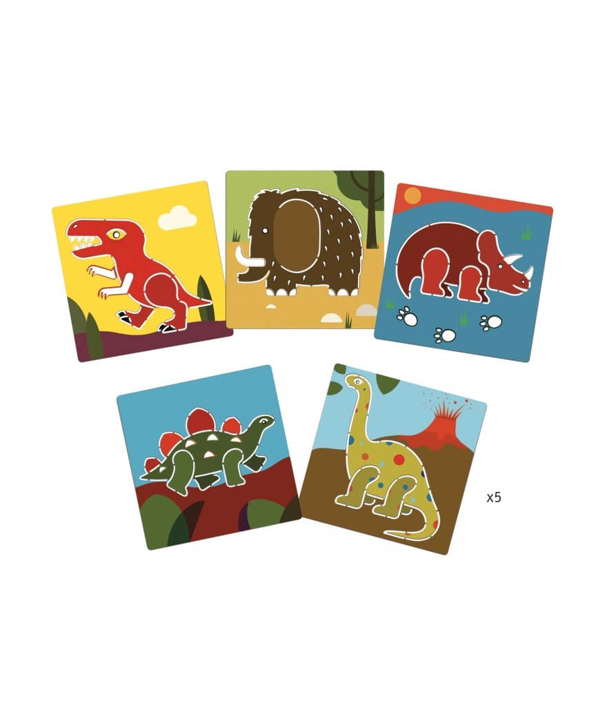 sjablonen dinosaurussen