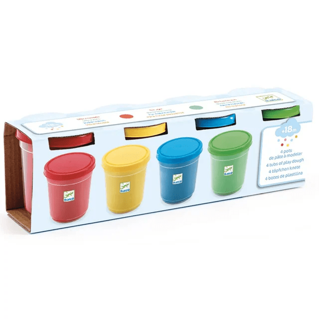 djeco zachte klei 4 potjes +18m