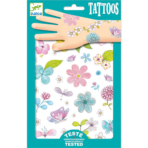 djeco tattoos glitter veldbloemen