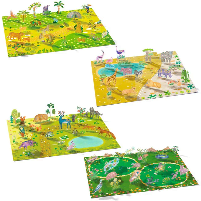 djeco stickers om rechtop te zetten dieren 3 6 jaar