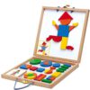 djeco magnetisch houten spel geoforme box +4