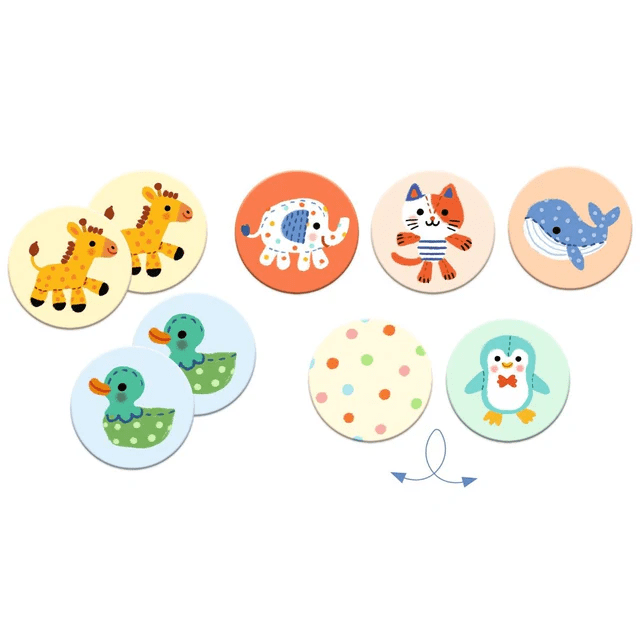 djeco memo knuffeldieren 2+