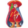 djeco silhouette puzzel de zeerover en zijn schat 36 stuks +4
