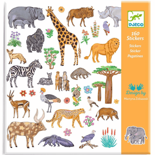djeco stickers kenia 160 stuks 4 7 jaar