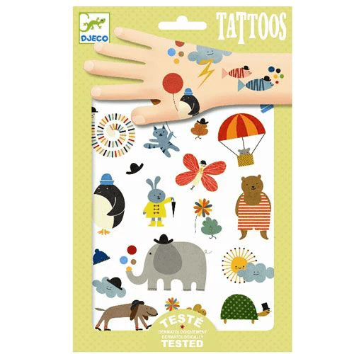 djeco tattoos schattige dieren