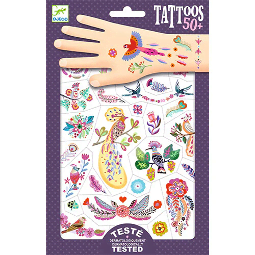 djeco tattoos vogels