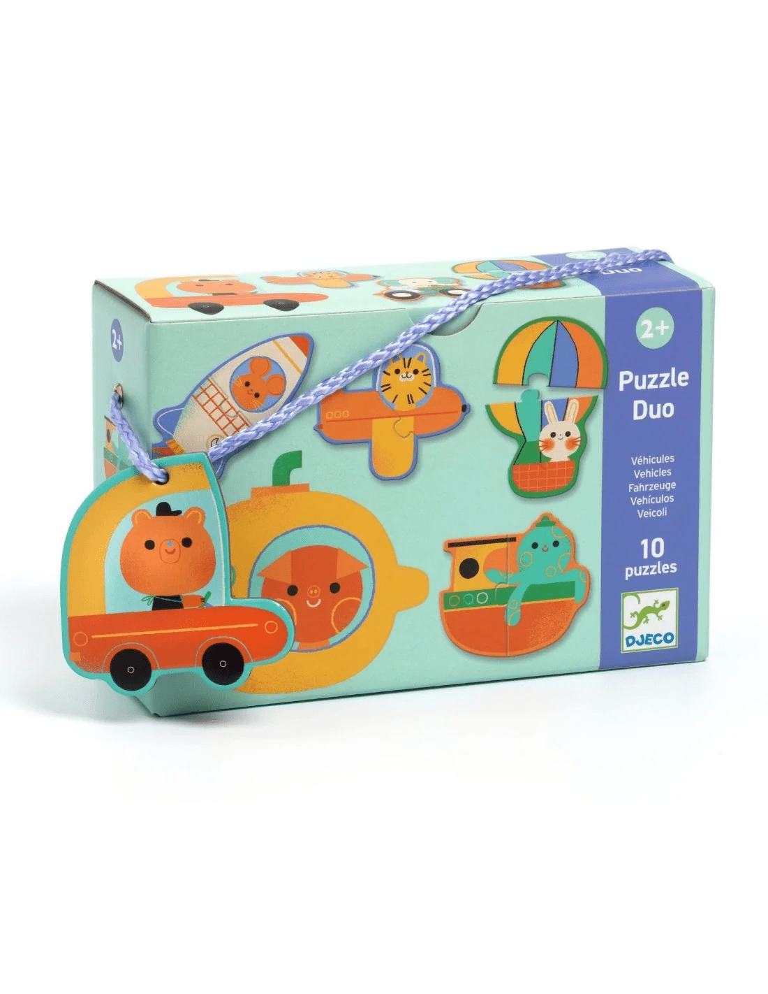 djeco puzzle duo voertuigen