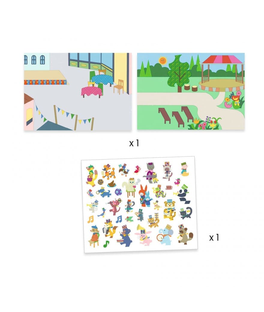 herbruikbaar stickeren puffy stickers fanfare