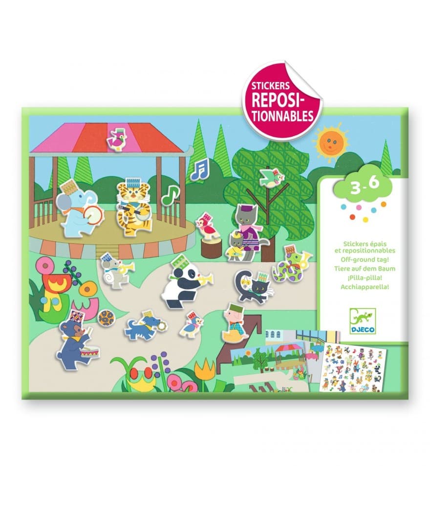 herbruikbaar stickeren puffy stickers fanfare