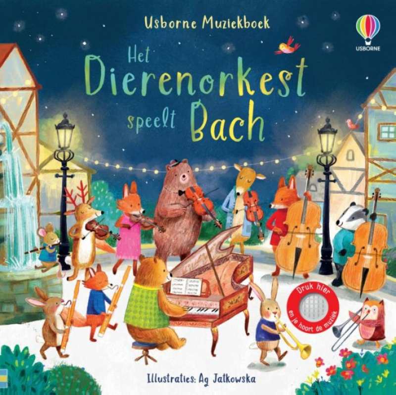 geluidenboek het dierenorkest speelt bach