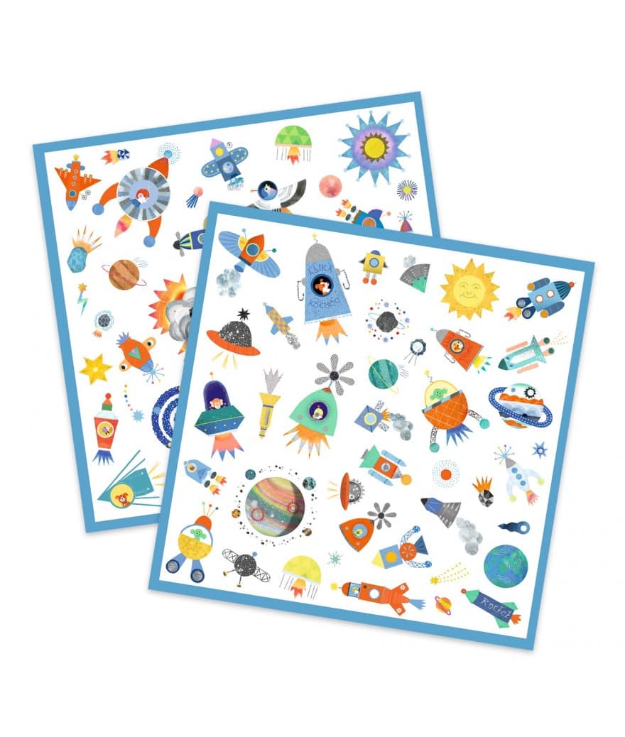 papieren stickers ruimte