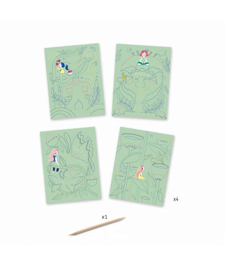 kraskaarten fantasie tuin