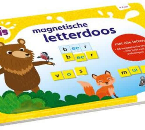letterplons magnetische letterdoos 4+