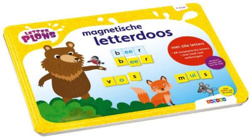 letterplons magnetische letterdoos 4+