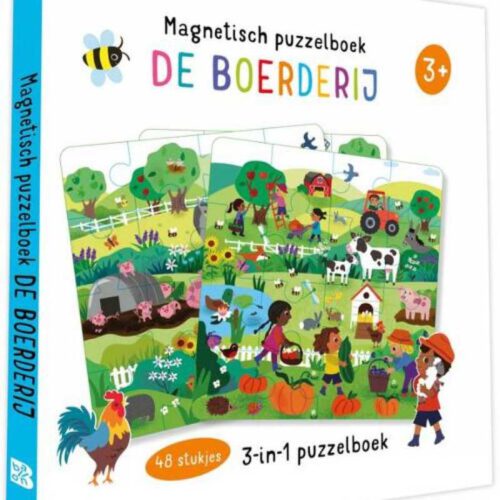 magnetisch puzzelboek de boerderij