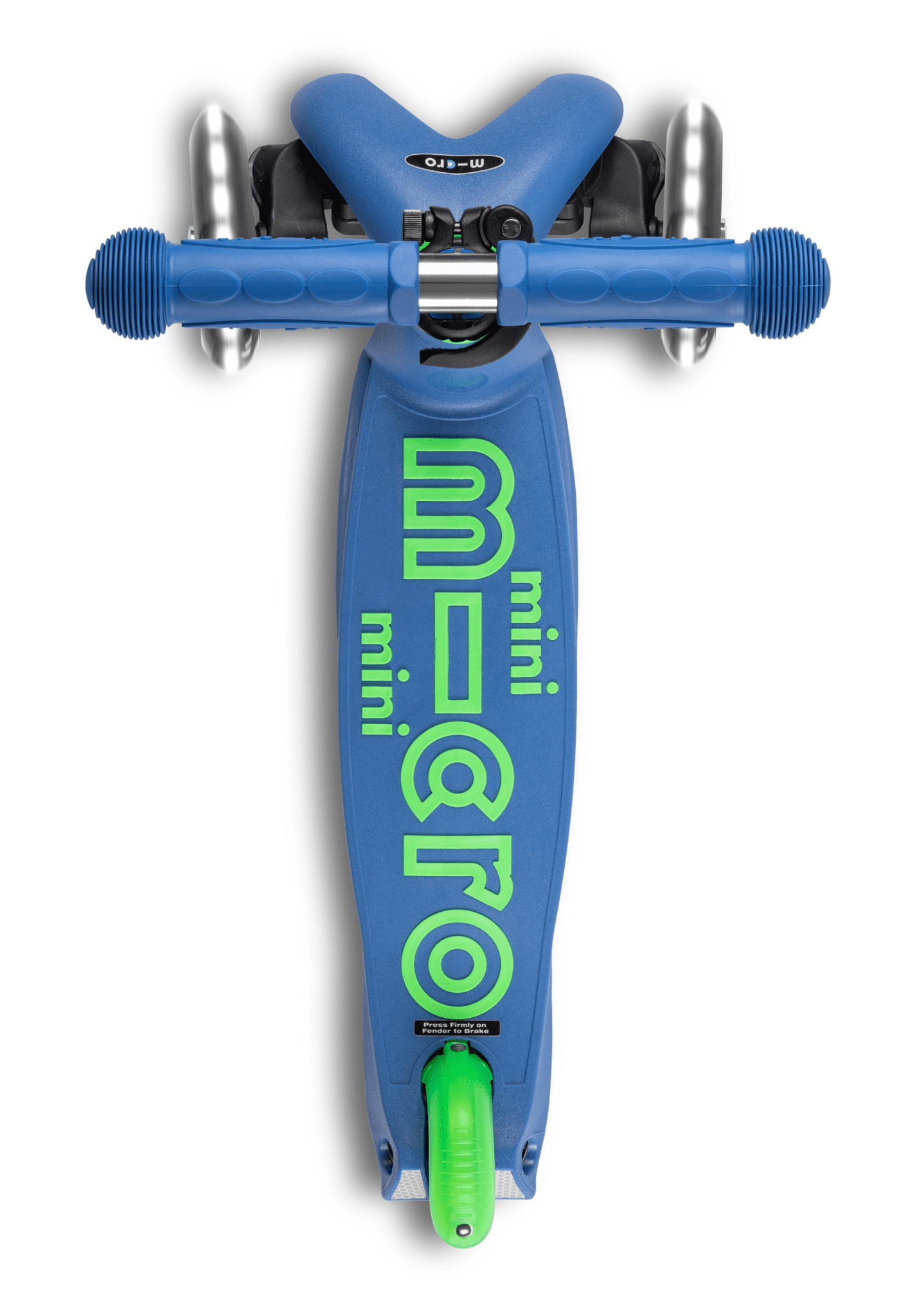 micro mini step deluxe led blauw/groen