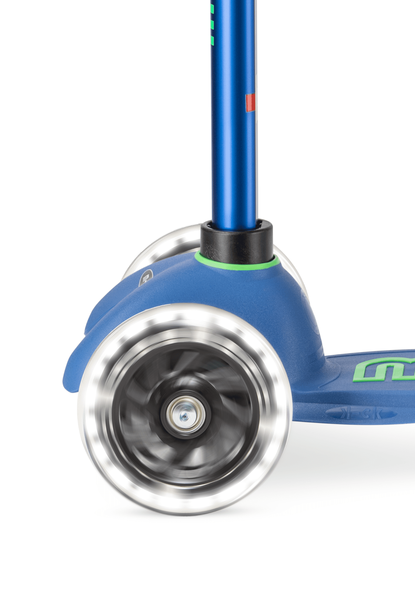 micro mini step deluxe led blauw/groen