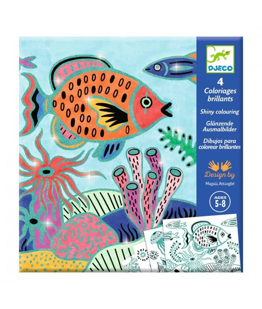 glanzend kleuren onder de zee