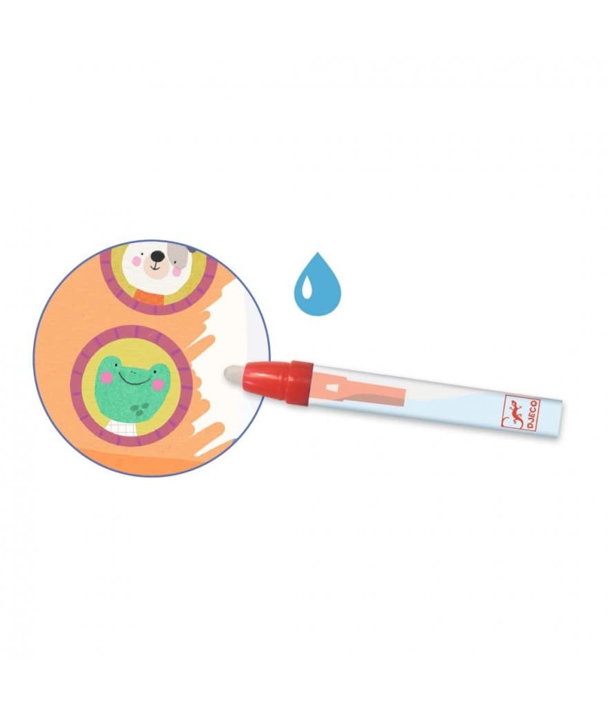 djeco magische kleurplaten onderweg +18m