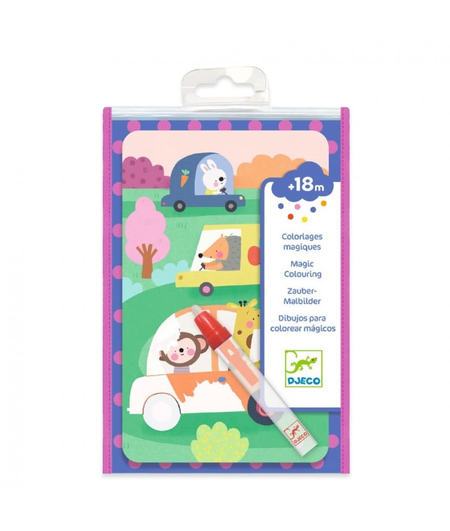 djeco magische kleurplaten onderweg +18m