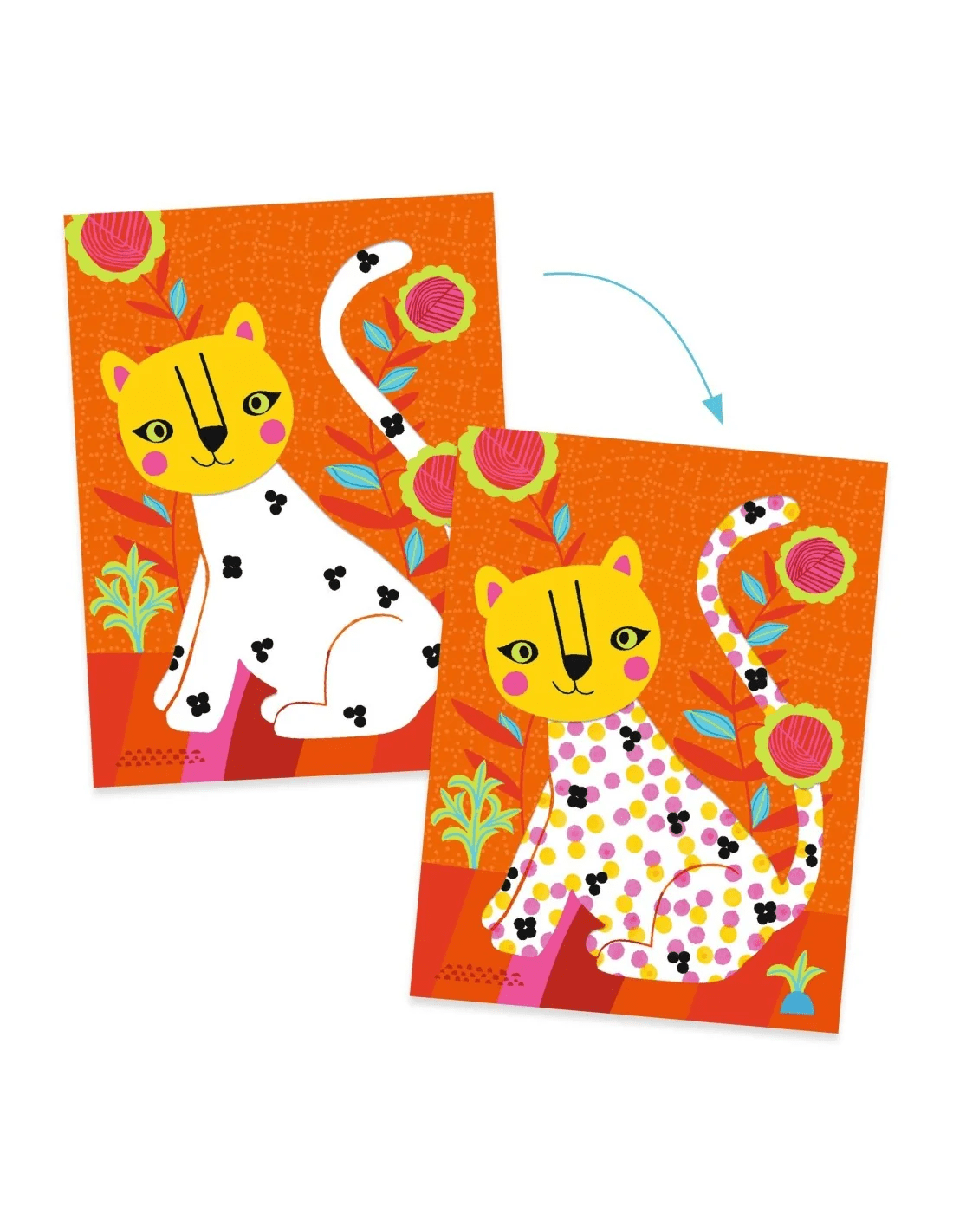 djeco eerste kleurdoos tekenen met stippen +18m