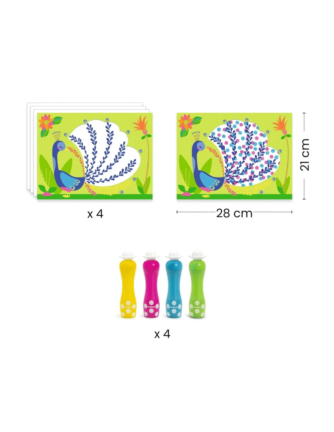 djeco eerste kleurdoos tekenen met stippen +18m