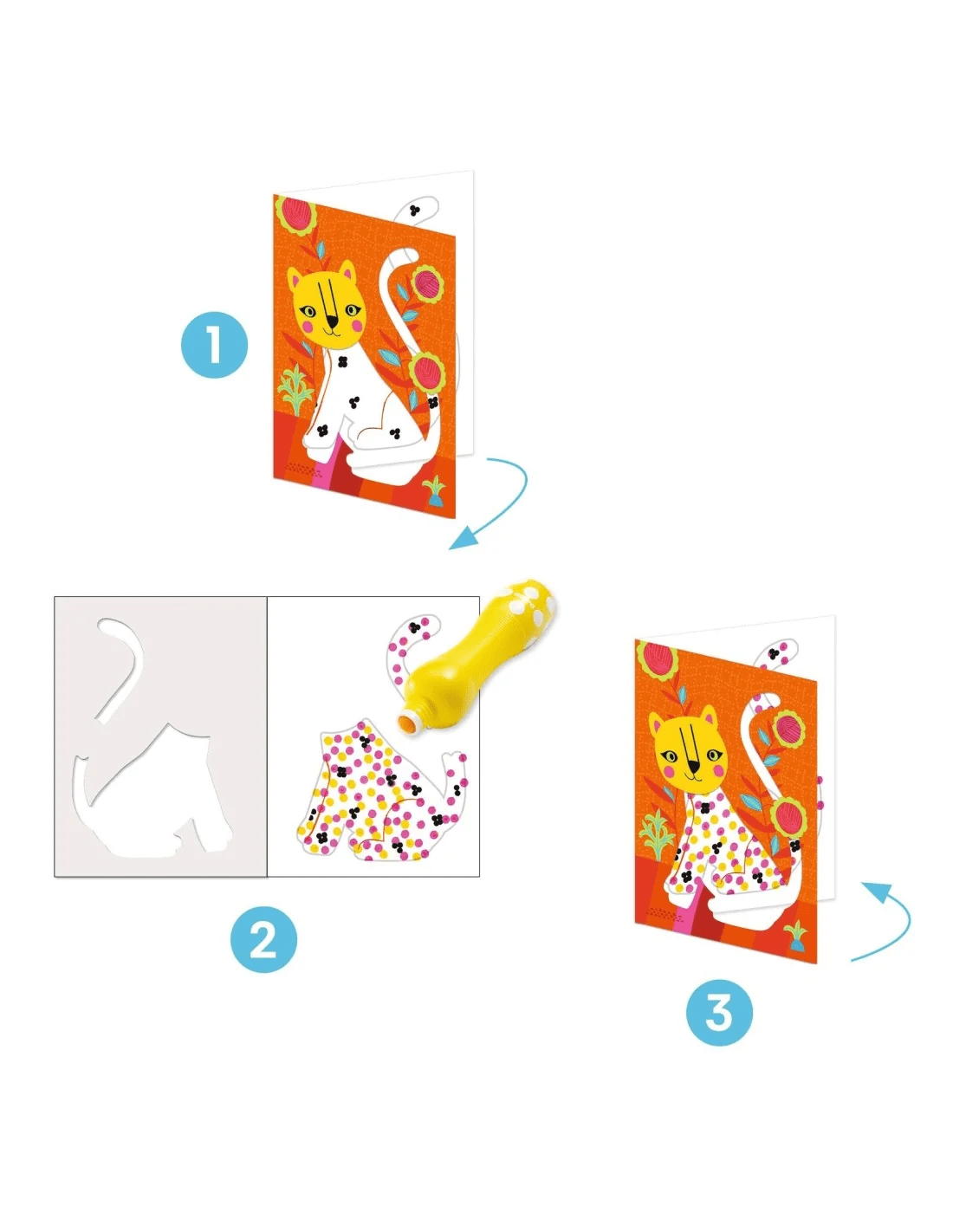 djeco eerste kleurdoos tekenen met stippen +18m