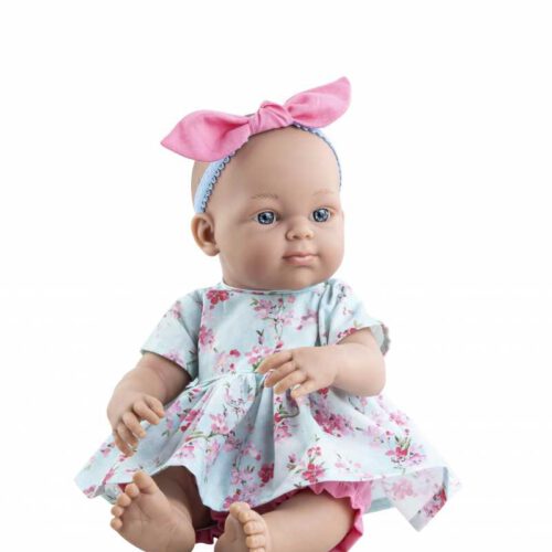 pop minipikolines meisje met strik (32cm)