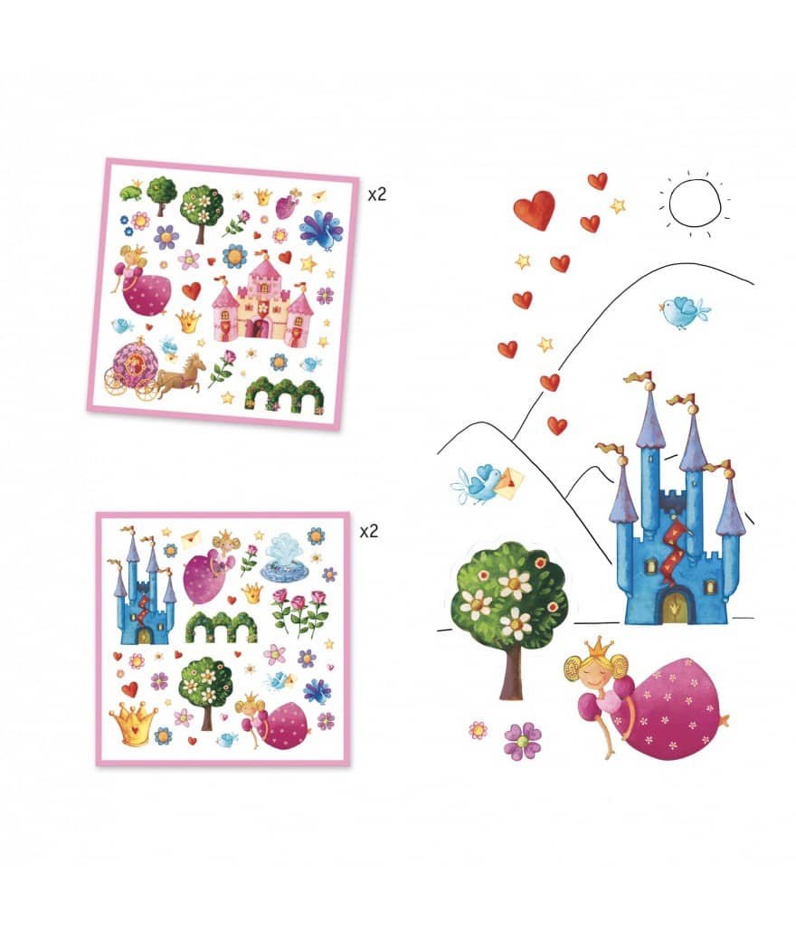 papieren stickers prinses marguerite