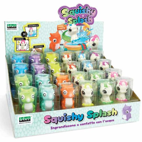 squishy splash water groeidiertjes dino/unicorn