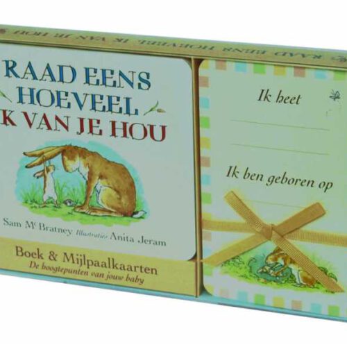 raad eens hoeveel ik van je hou + mijlpaalkaarten
