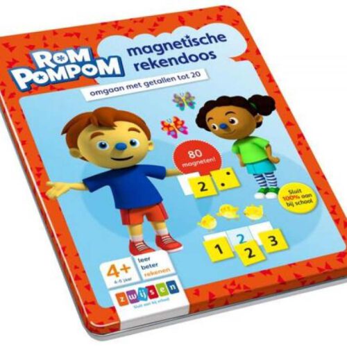 rompompom magnetische rekendoos 4+