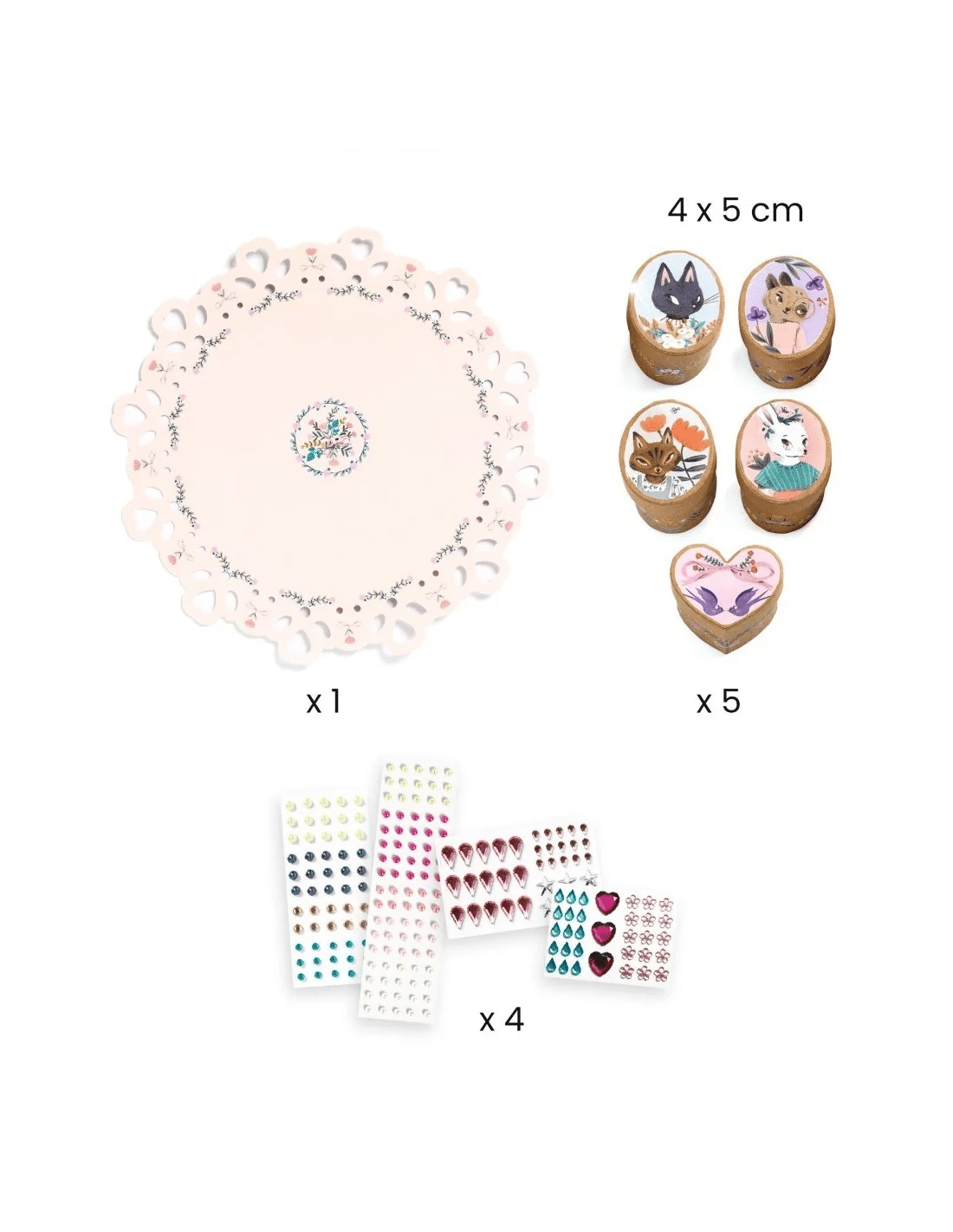 djeco diy mini opbergdoosjes schattig 6+