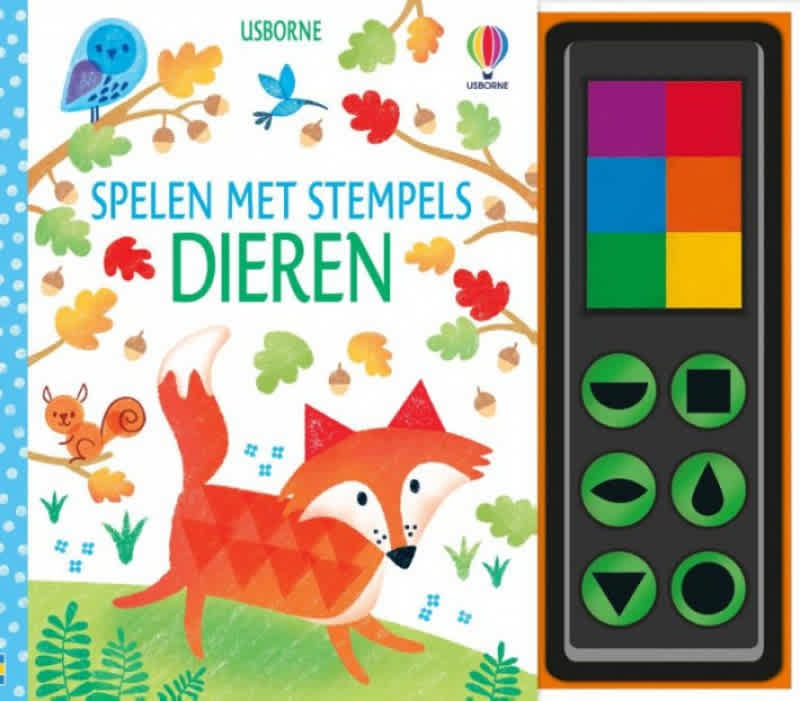 spelen met stempels dieren