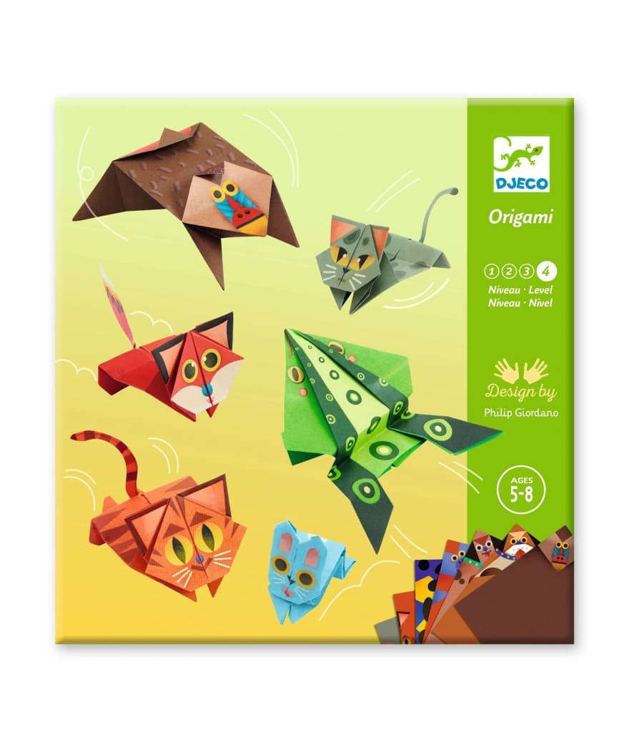 origami jump springende dieren