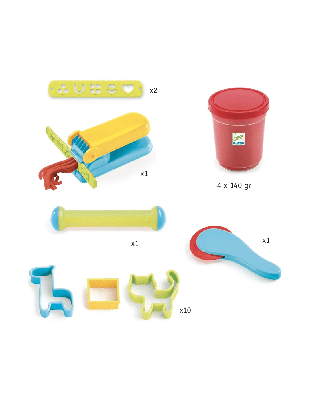 djeco boetseerklei set starter kit +18m