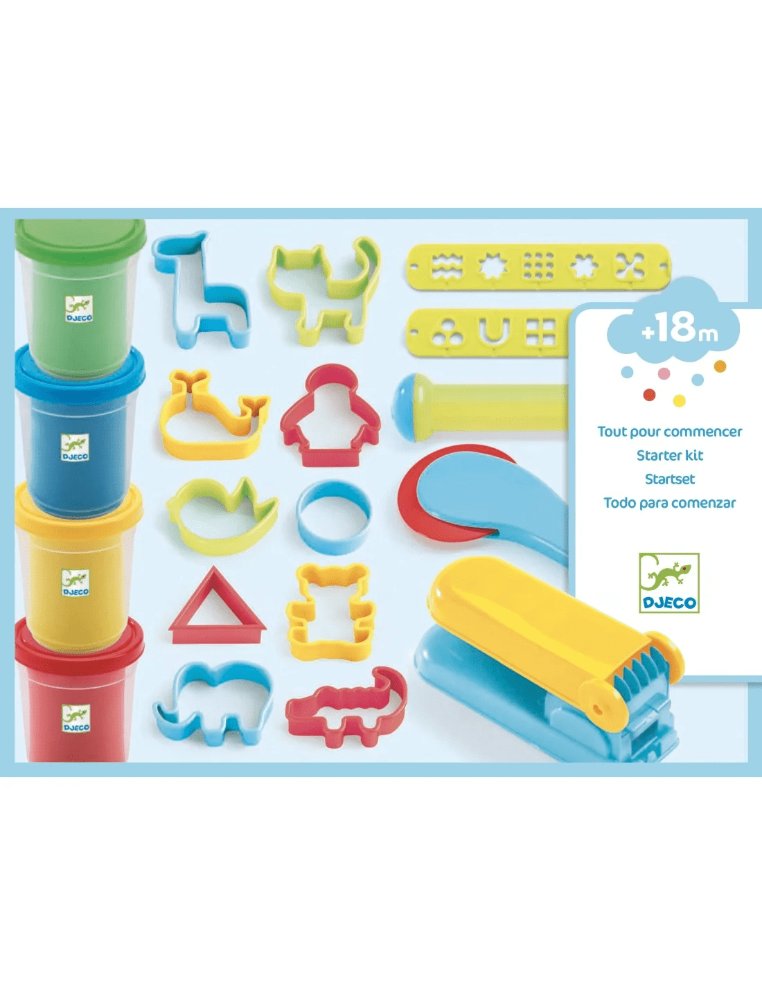 djeco boetseerklei set starter kit +18m