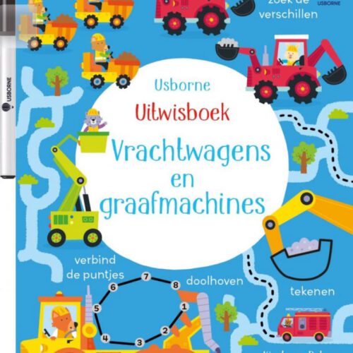 uitwisboek vrachtwagens en graafmachines