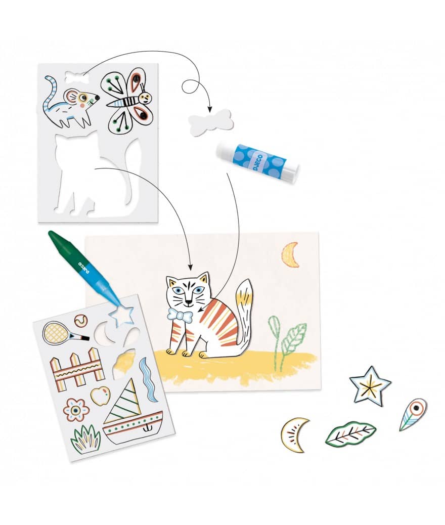 creatieve kleurdoos dieren